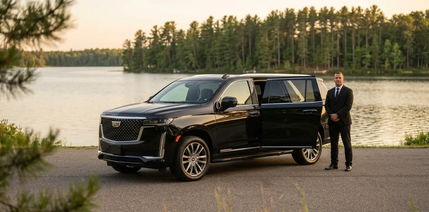 Brainerd MN limo service - chauffeur car near Gull Lake and Brainerd International Raceway - MSP Airport Limo Service