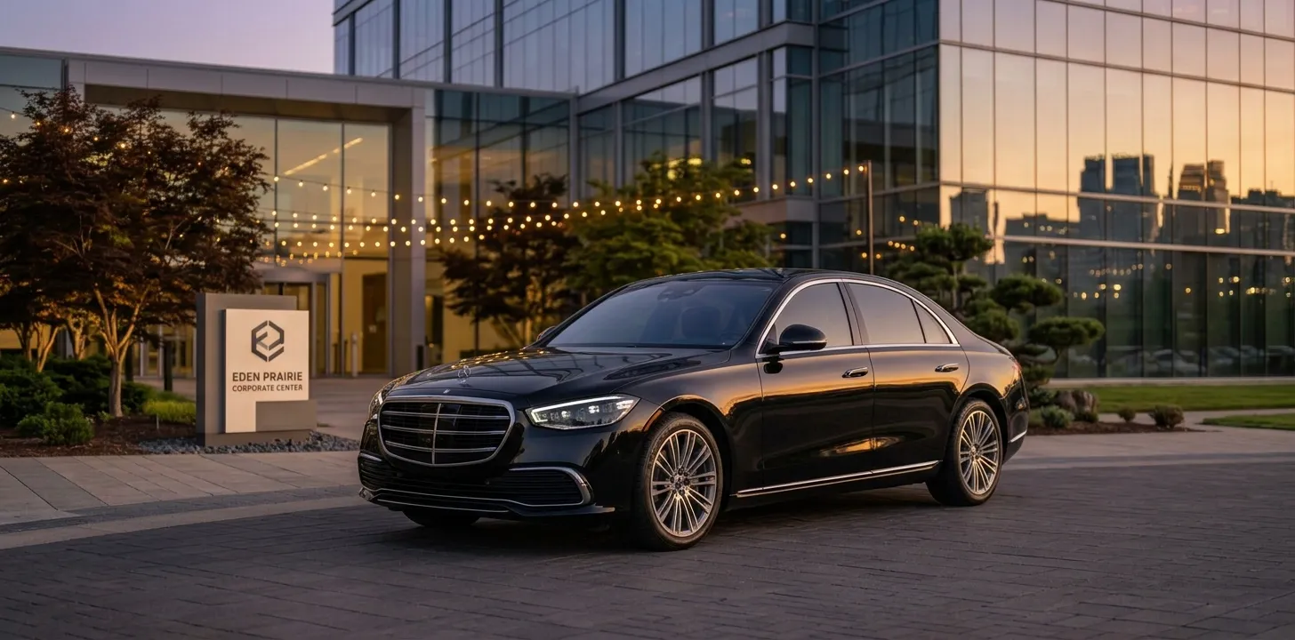 Eden Prairie MN limo service - chauffeur car near Flying Cloud Airport and corporate campuses - MSP Airport Limo Service