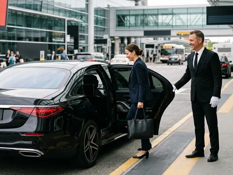 Hourly limo charter with a black luxury vehicle in Minneapolis