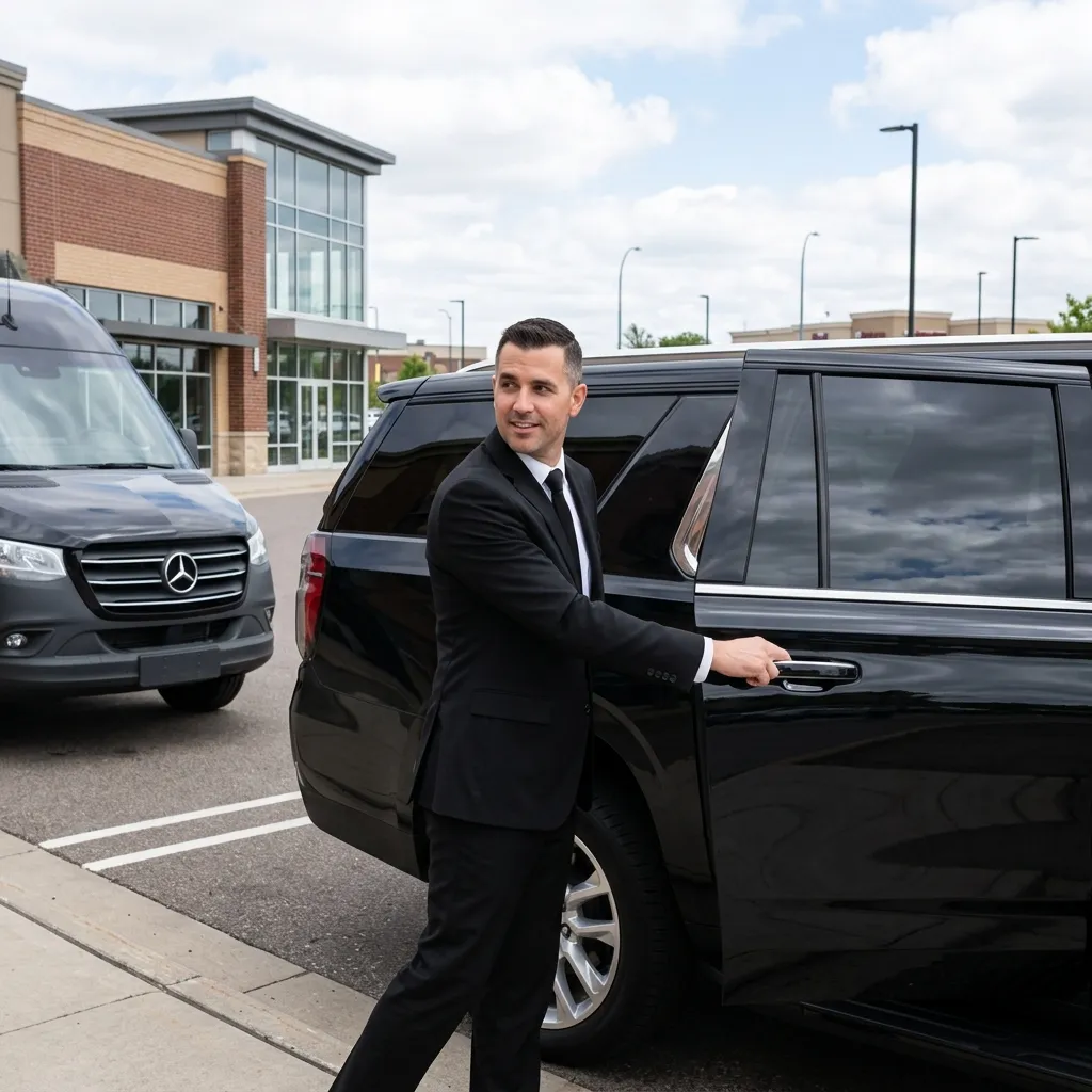 Chauffeur and luxury vehicle for Bloomington MN limo service