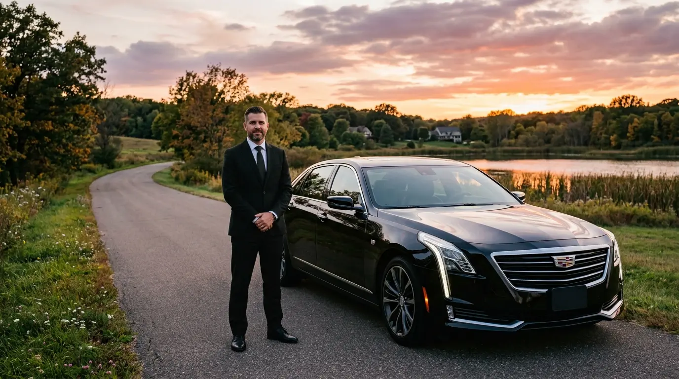 Lake Elmo airport car service - chauffeured black car in Lake Elmo, Minnesota - MSP Airport Limo Service