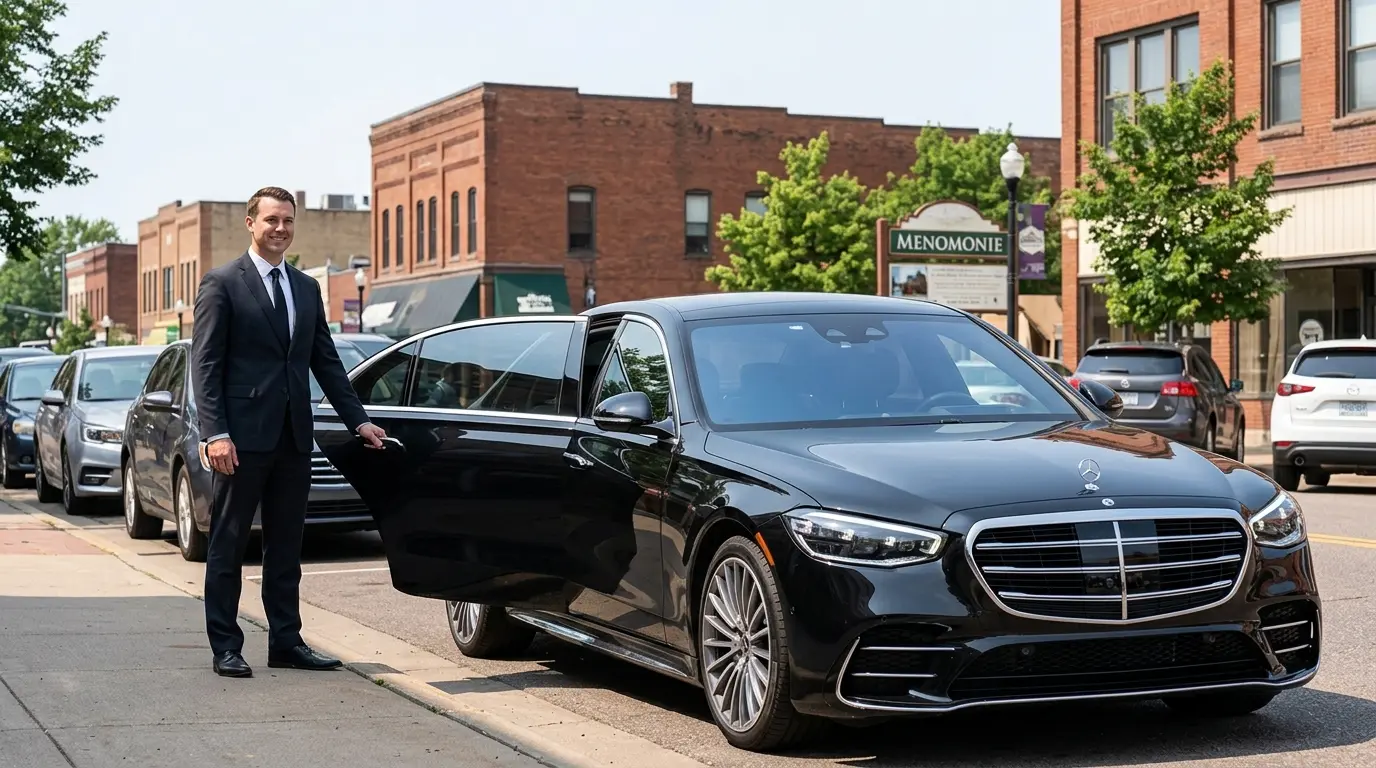 Menomonie to MSP car service - private black car from Menomonie, Wisconsin to MSP Airport - MSP Airport Limo Service