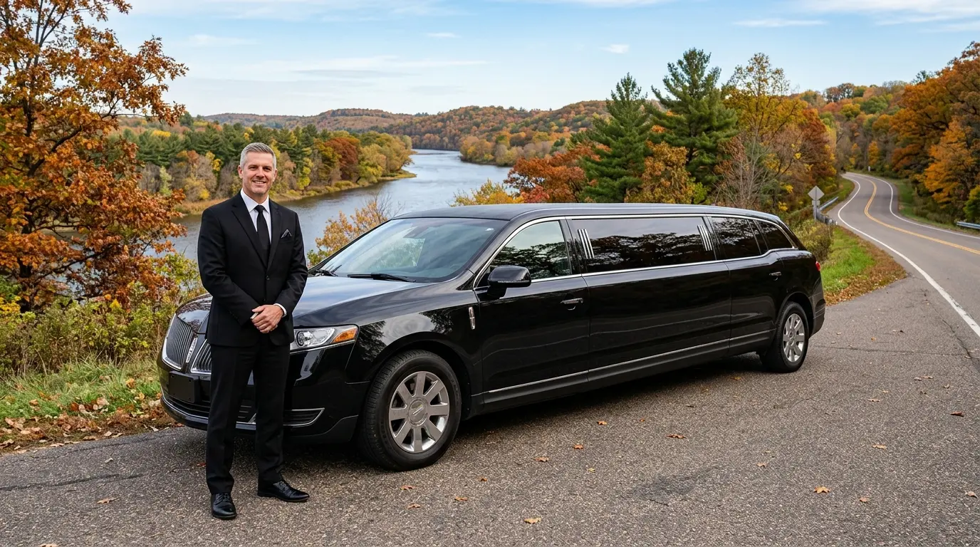 River Falls to MSP car service - private black SUV from River Falls, Wisconsin to MSP Airport - MSP Airport Limo Service