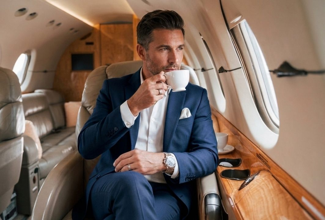 Executive greeted by a professional chauffeur for corporate transportation in Minneapolis